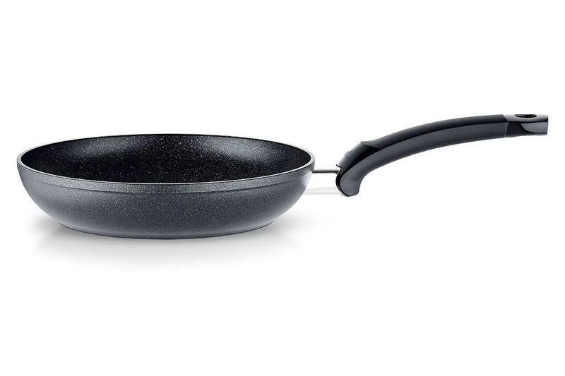 Fissler Stardust Forte frying pan with a dark speckled non-stick coating and black handle